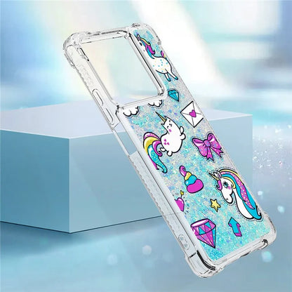YB Quicksand Series-2 For Xiaomi Redmi Note 13 5G (Global) Moving Quicksand Phone Case Patterned TPU Cover
