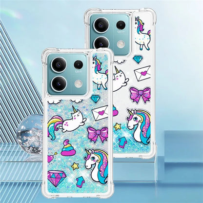 YB Quicksand Series-2 For Xiaomi Redmi Note 13 5G (Global) Moving Quicksand Phone Case Patterned TPU Cover