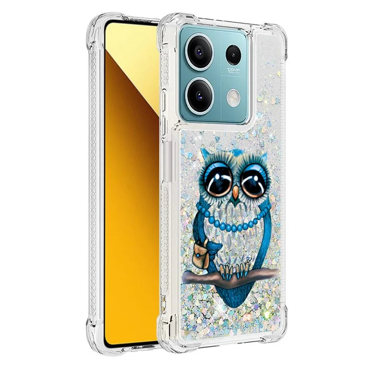 YB Quicksand Series-2 For Xiaomi Redmi Note 13 5G (Global) Moving Quicksand Phone Case Patterned TPU Cover