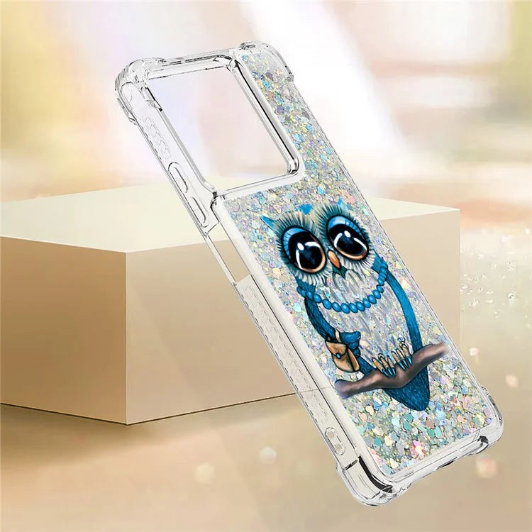 YB Quicksand Series-2 For Xiaomi Redmi Note 13 5G (Global) Moving Quicksand Phone Case Patterned TPU Cover