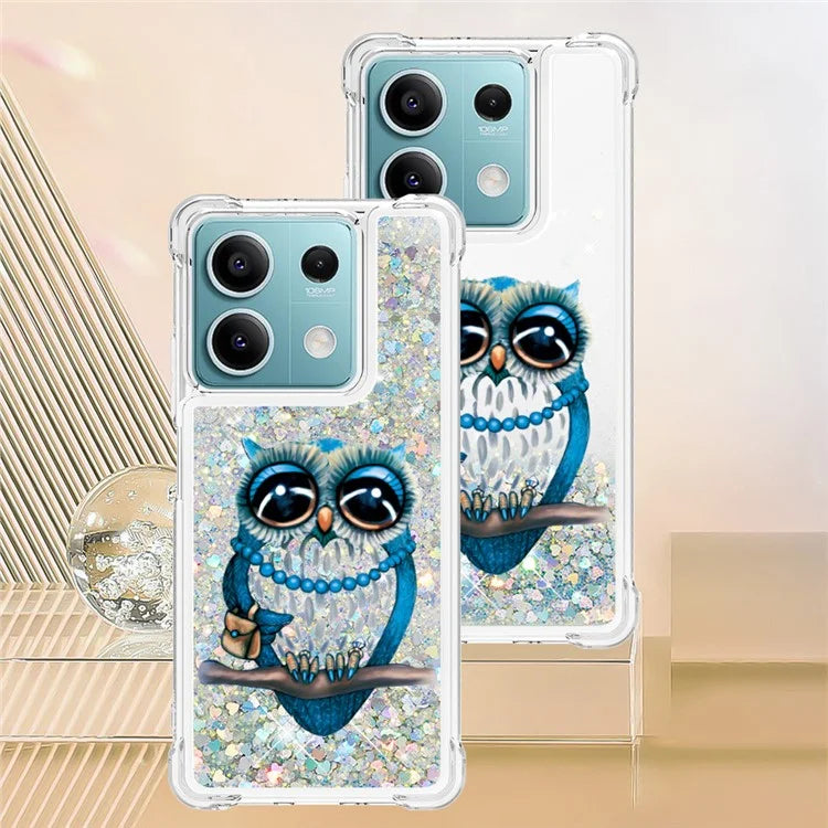 YB Quicksand Series-2 For Xiaomi Redmi Note 13 5G (Global) Moving Quicksand Phone Case Patterned TPU Cover
