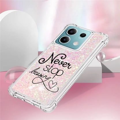 YB Quicksand Series-2 For Xiaomi Redmi Note 13 5G (Global) Moving Quicksand Phone Case Patterned TPU Cover