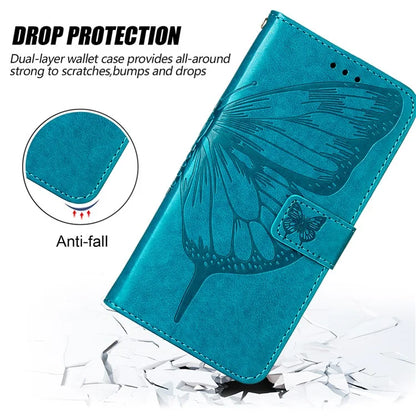 YB Imprinting Series-4 For Xiaomi Redmi Note 13 Pro 4G / Poco M6 Pro 4G Case Butterfly Leather Wallet Phone Cover