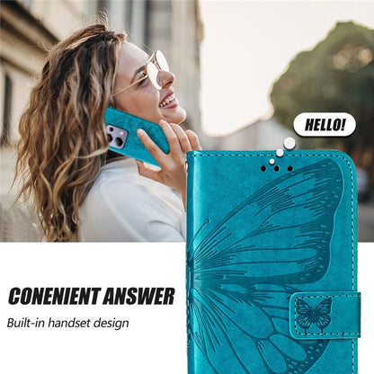 YB Imprinting Series-4 For Xiaomi Redmi Note 13 Pro 4G / Poco M6 Pro 4G Case Butterfly Leather Wallet Phone Cover