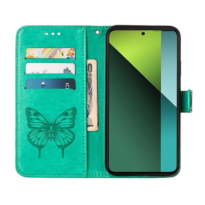 YB Imprinting Series-4 For Xiaomi Redmi Note 13 Pro 5G / Poco X6 5G Case Leather Butterfly Stand Phone Cover