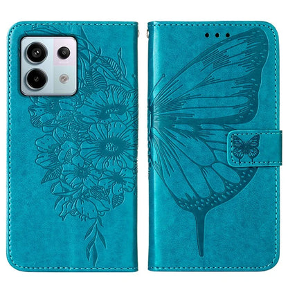 YB Imprinting Series-4 For Xiaomi Redmi Note 13 Pro 5G / Poco X6 5G Case Leather Butterfly Stand Phone Cover