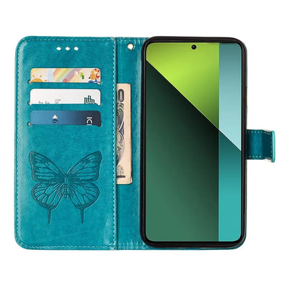YB Imprinting Series-4 For Xiaomi Redmi Note 13 Pro 5G / Poco X6 5G Case Leather Butterfly Stand Phone Cover