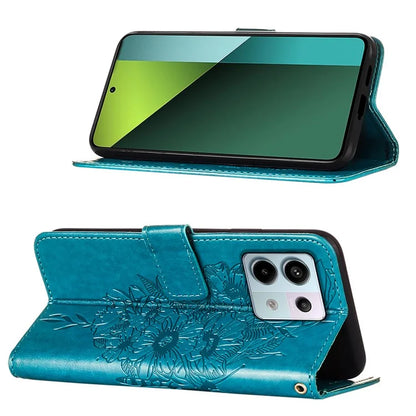 YB Imprinting Series-4 For Xiaomi Redmi Note 13 Pro 5G / Poco X6 5G Case Leather Butterfly Stand Phone Cover