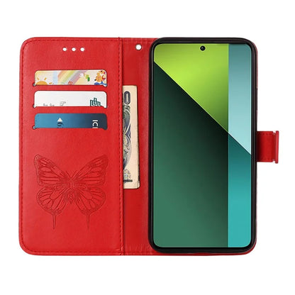 YB Imprinting Series-4 For Xiaomi Redmi Note 13 Pro 5G / Poco X6 5G Case Leather Butterfly Stand Phone Cover