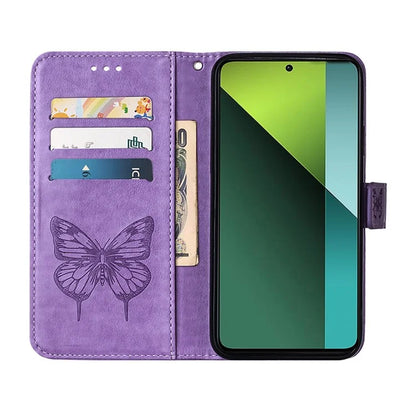 YB Imprinting Series-4 For Xiaomi Redmi Note 13 Pro 5G / Poco X6 5G Case Leather Butterfly Stand Phone Cover