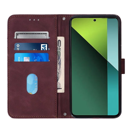 YB Imprinting Series-2 for Xiaomi Redmi Note 13 Pro 5G / Poco X6 5G Case Leather Phone Cover with Crossbody Strap