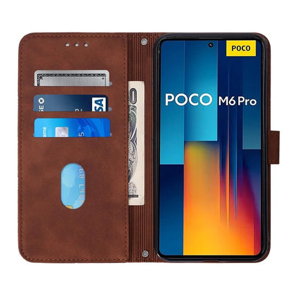 YB Imprinting Series-2 for Xiaomi Redmi Note 13 Pro 4G / Poco M6 Pro 4G Case Crossbody Design Leather Wallet Phone Cover