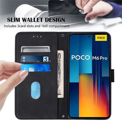 YB Imprinting Series-2 for Xiaomi Redmi Note 13 Pro 4G / Poco M6 Pro 4G Case Crossbody Design Leather Wallet Phone Cover