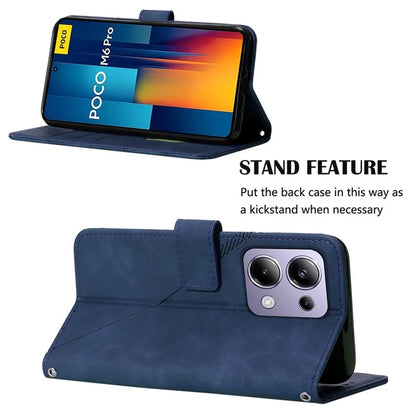 YB Imprinting Series-2 for Xiaomi Redmi Note 13 Pro 4G / Poco M6 Pro 4G Case Crossbody Design Leather Wallet Phone Cover
