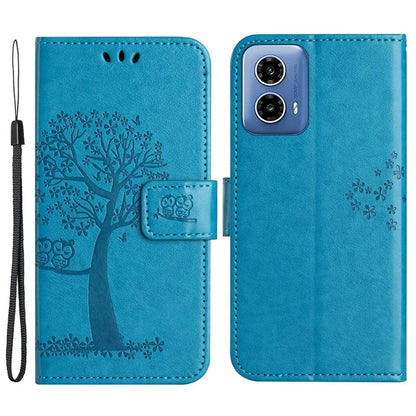 For Motorola Moto G24 Power Imprinted Pattern Wallet Phone Case PU Leather Phone Cover