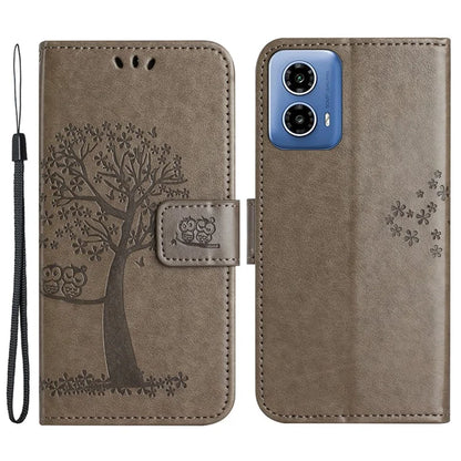 For Motorola Moto G24 Power Imprinted Pattern Wallet Phone Case PU Leather Phone Cover