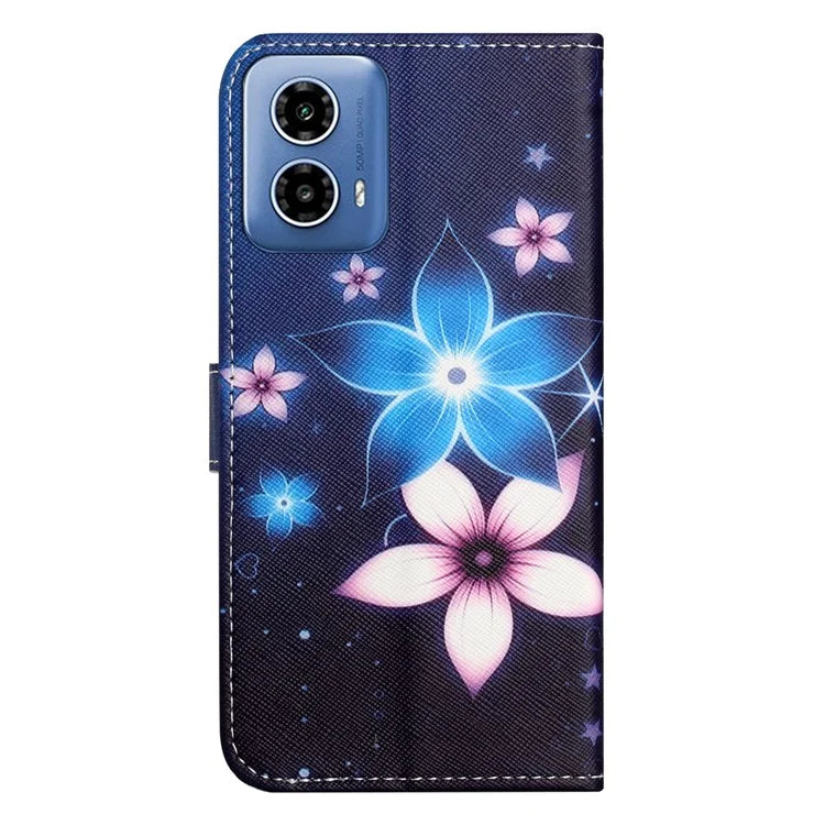 For Motorola Moto G24 Power Phone Case 3D Pattern Leather Wallet Cover