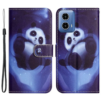 For Motorola Moto G24 Power Phone Case 3D Pattern Leather Wallet Cover