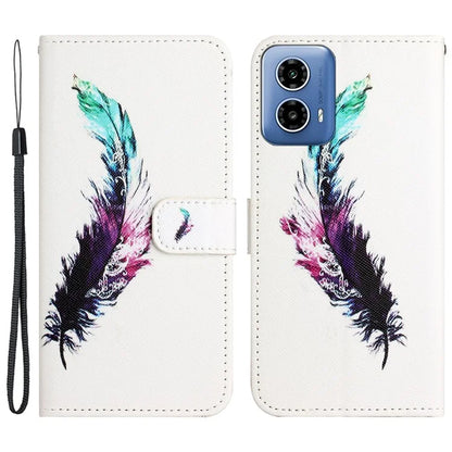 For Motorola Moto G24 Power Phone Case 3D Pattern Leather Wallet Cover