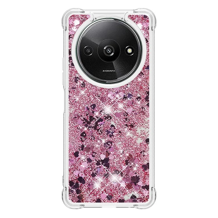 YB Quicksand Series-1 For Xiaomi Redmi A3 Case Glitter Liquid TPU Shockproof Phone Cover