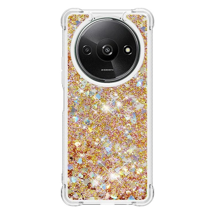 YB Quicksand Series-1 For Xiaomi Redmi A3 Case Glitter Liquid TPU Shockproof Phone Cover