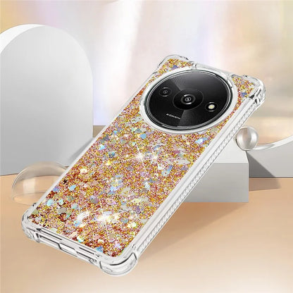 YB Quicksand Series-1 For Xiaomi Redmi A3 Case Glitter Liquid TPU Shockproof Phone Cover