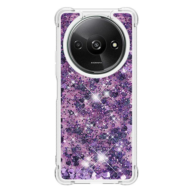 YB Quicksand Series-1 For Xiaomi Redmi A3 Case Glitter Liquid TPU Shockproof Phone Cover