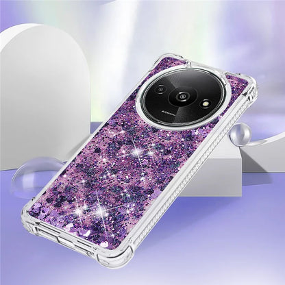 YB Quicksand Series-1 For Xiaomi Redmi A3 Case Glitter Liquid TPU Shockproof Phone Cover