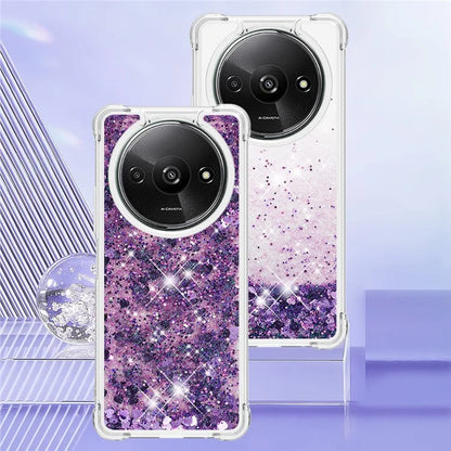 YB Quicksand Series-1 For Xiaomi Redmi A3 Case Glitter Liquid TPU Shockproof Phone Cover