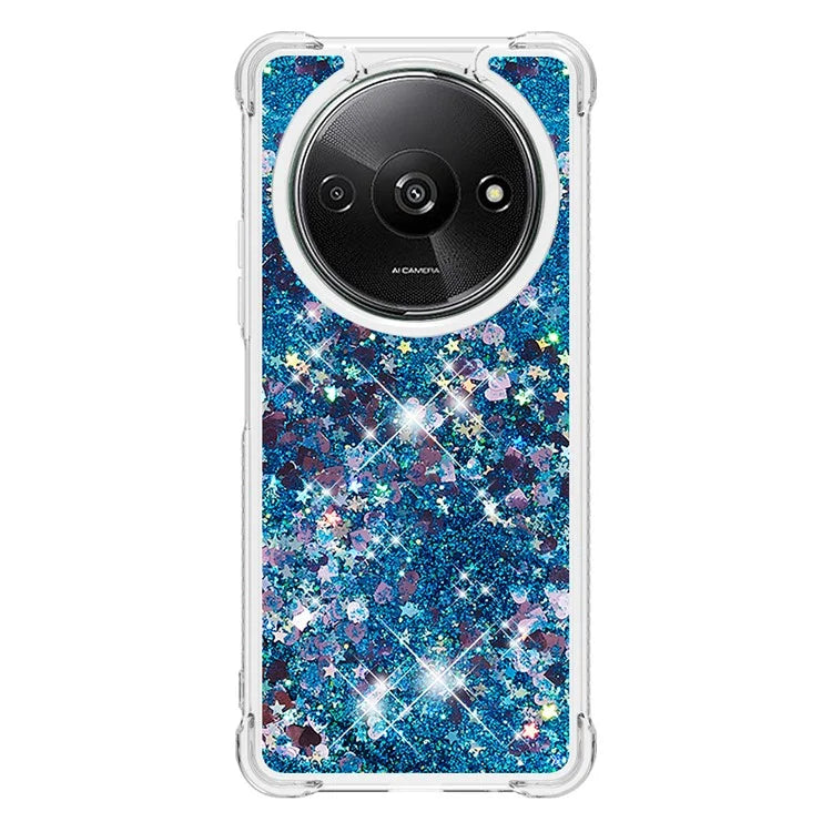 YB Quicksand Series-1 For Xiaomi Redmi A3 Case Glitter Liquid TPU Shockproof Phone Cover