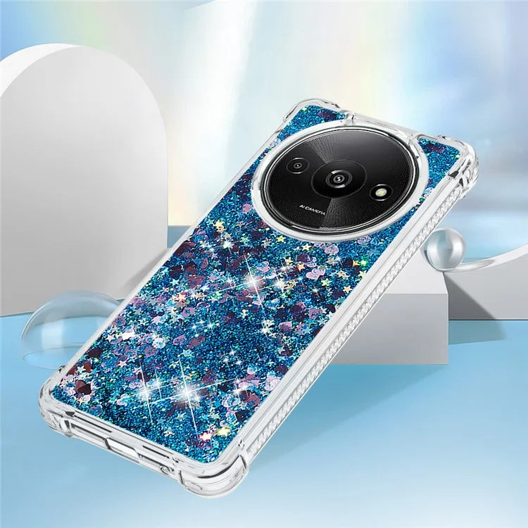 YB Quicksand Series-1 For Xiaomi Redmi A3 Case Glitter Liquid TPU Shockproof Phone Cover