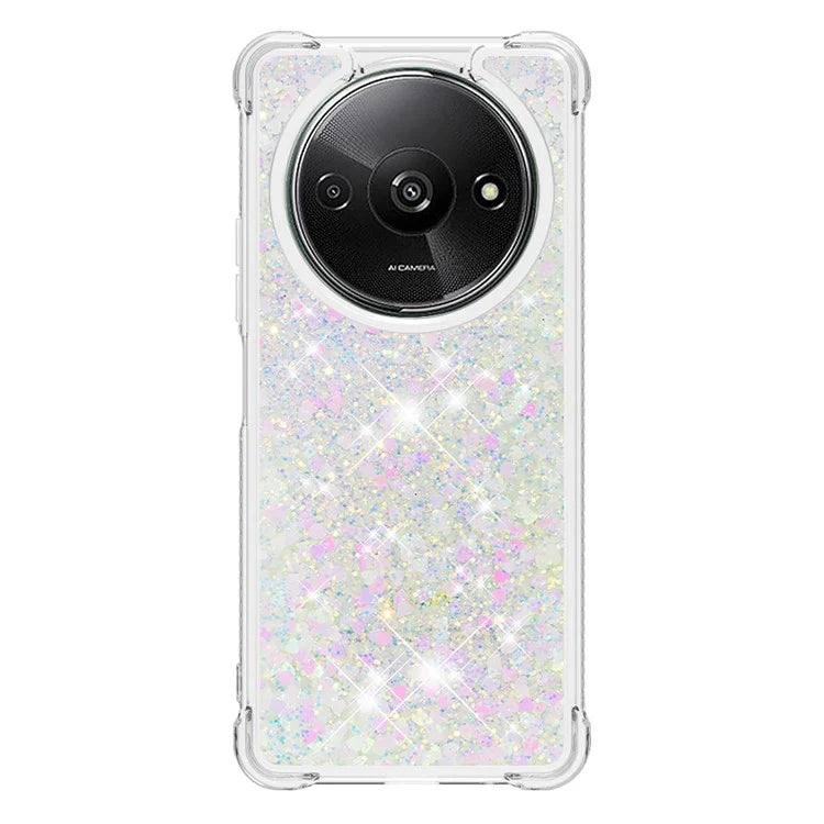 YB Quicksand Series-1 For Xiaomi Redmi A3 Case Glitter Liquid TPU Shockproof Phone Cover