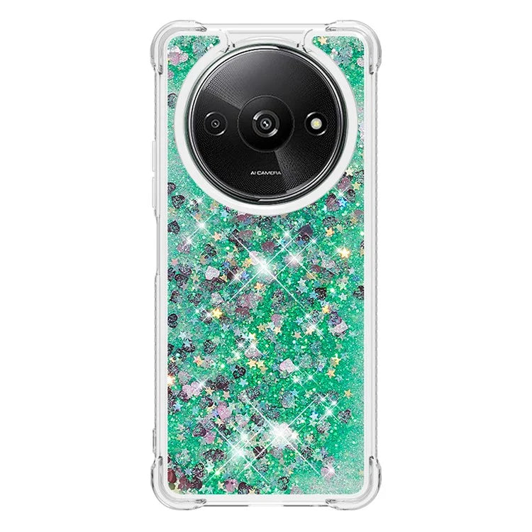 YB Quicksand Series-1 For Xiaomi Redmi A3 Case Glitter Liquid TPU Shockproof Phone Cover