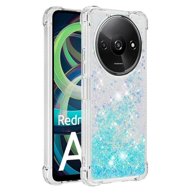 YB Quicksand Series-1 For Xiaomi Redmi A3 Case Glitter Liquid TPU Shockproof Phone Cover