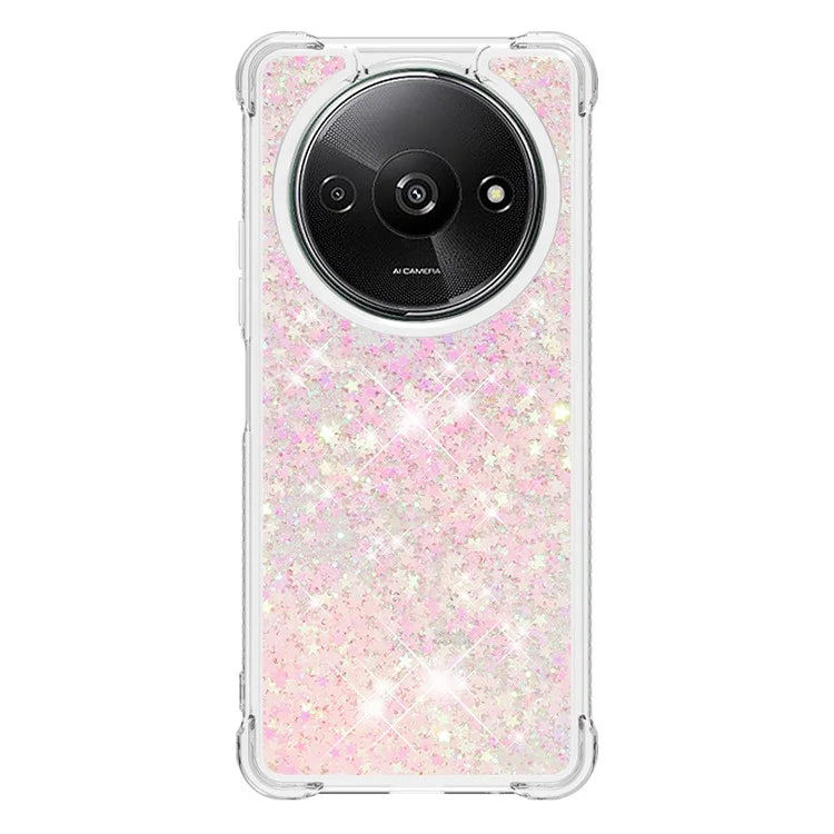 YB Quicksand Series-1 For Xiaomi Redmi A3 Case Glitter Liquid TPU Shockproof Phone Cover
