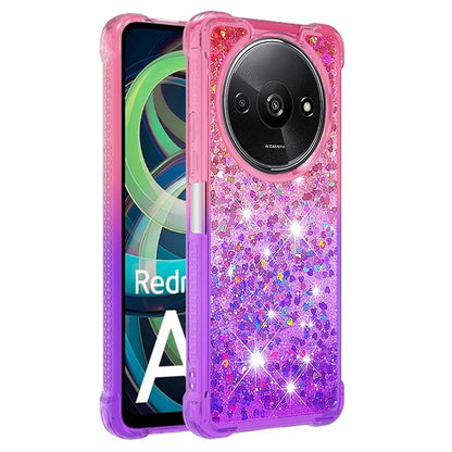 YB Quicksand Series-3 for Xiaomi Redmi A3 Case Sparkle Sequin Soft TPU  Phone Cover