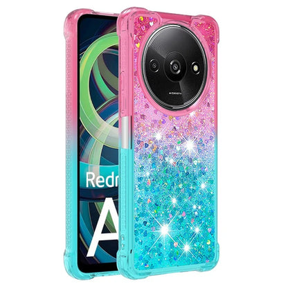 YB Quicksand Series-3 for Xiaomi Redmi A3 Case Sparkle Sequin Soft TPU  Phone Cover