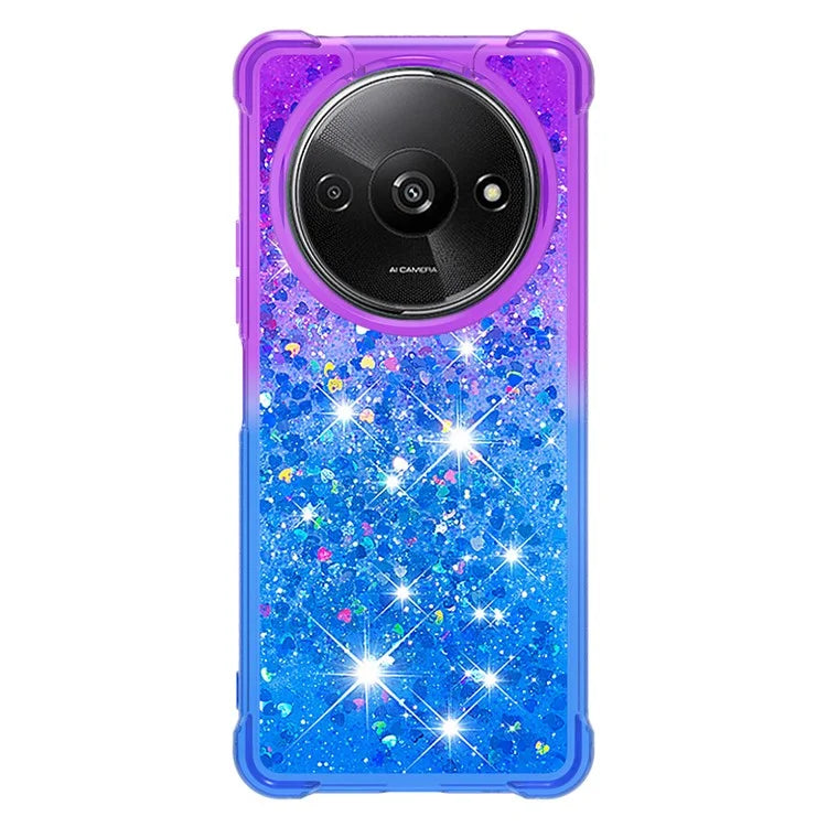 YB Quicksand Series-3 for Xiaomi Redmi A3 Case Sparkle Sequin Soft TPU  Phone Cover