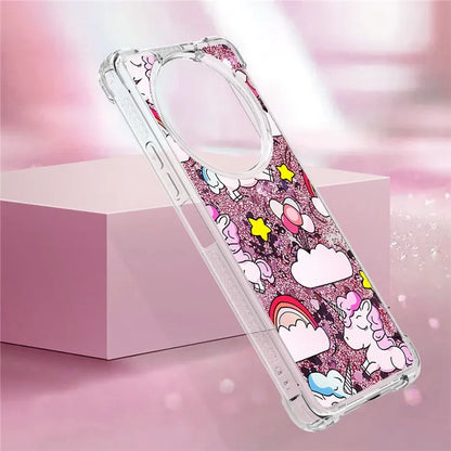 YB Quicksand Series-2 For Xiaomi Redmi A3 Case Glitter Bling Flowing TPU Pattern Phone Cover