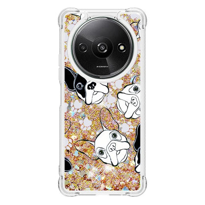 YB Quicksand Series-2 For Xiaomi Redmi A3 Case Glitter Bling Flowing TPU Pattern Phone Cover
