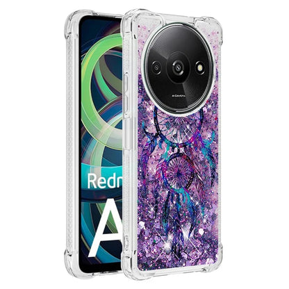 YB Quicksand Series-2 For Xiaomi Redmi A3 Case Glitter Bling Flowing TPU Pattern Phone Cover