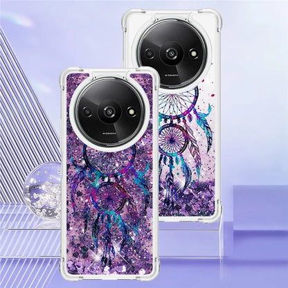 YB Quicksand Series-2 For Xiaomi Redmi A3 Case Glitter Bling Flowing TPU Pattern Phone Cover