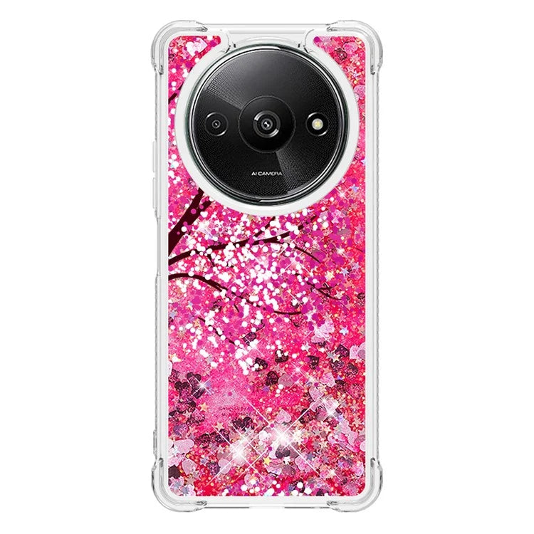 YB Quicksand Series-2 For Xiaomi Redmi A3 Case Glitter Bling Flowing TPU Pattern Phone Cover