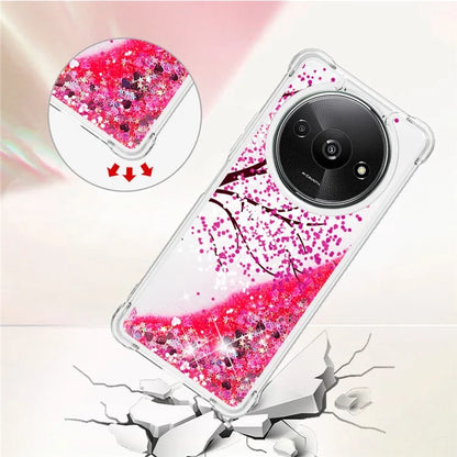 YB Quicksand Series-2 For Xiaomi Redmi A3 Case Glitter Bling Flowing TPU Pattern Phone Cover