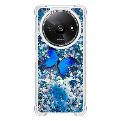 YB Quicksand Series-2 For Xiaomi Redmi A3 Case Glitter Bling Flowing TPU Pattern Phone Cover