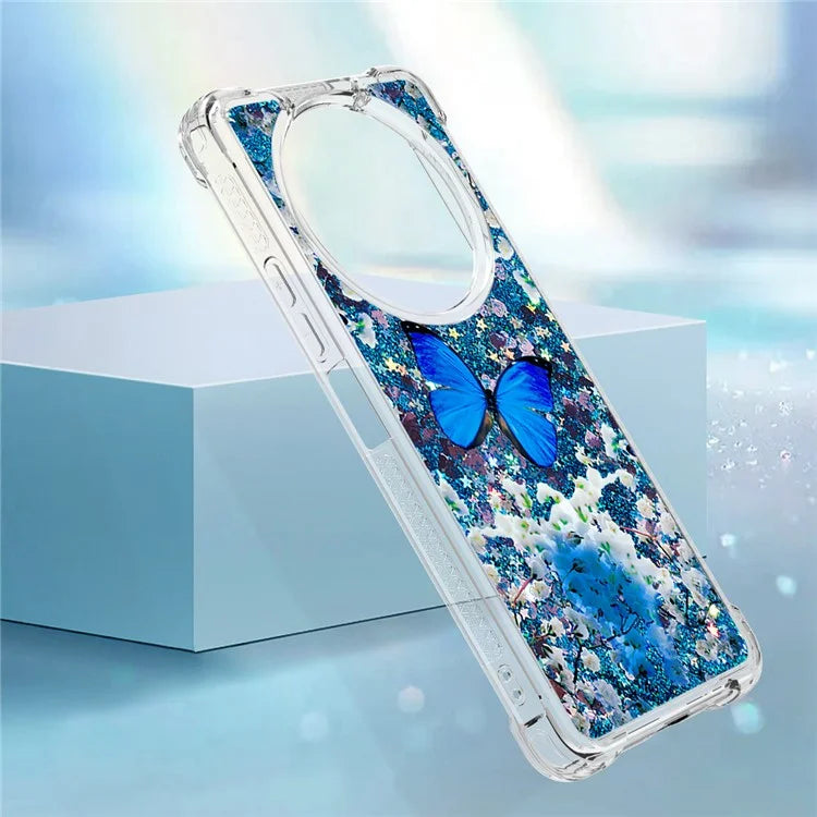 YB Quicksand Series-2 For Xiaomi Redmi A3 Case Glitter Bling Flowing TPU Pattern Phone Cover