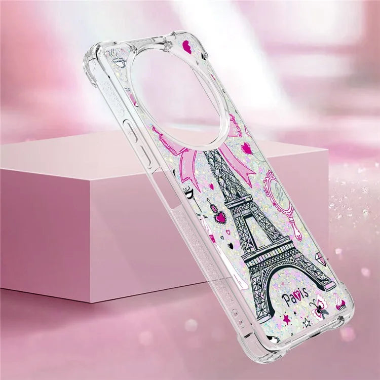 YB Quicksand Series-2 For Xiaomi Redmi A3 Case Glitter Bling Flowing TPU Pattern Phone Cover