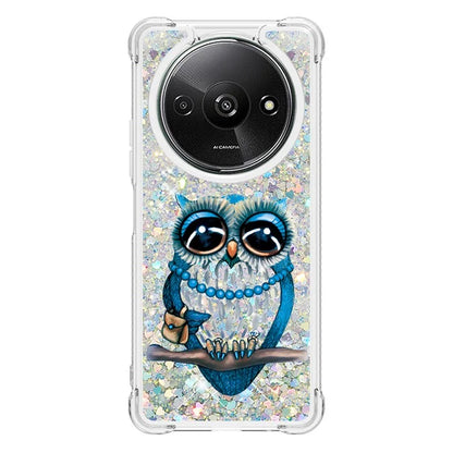 YB Quicksand Series-2 For Xiaomi Redmi A3 Case Glitter Bling Flowing TPU Pattern Phone Cover