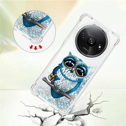 YB Quicksand Series-2 For Xiaomi Redmi A3 Case Glitter Bling Flowing TPU Pattern Phone Cover