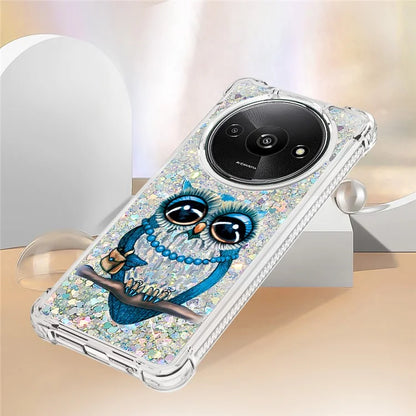 YB Quicksand Series-2 For Xiaomi Redmi A3 Case Glitter Bling Flowing TPU Pattern Phone Cover
